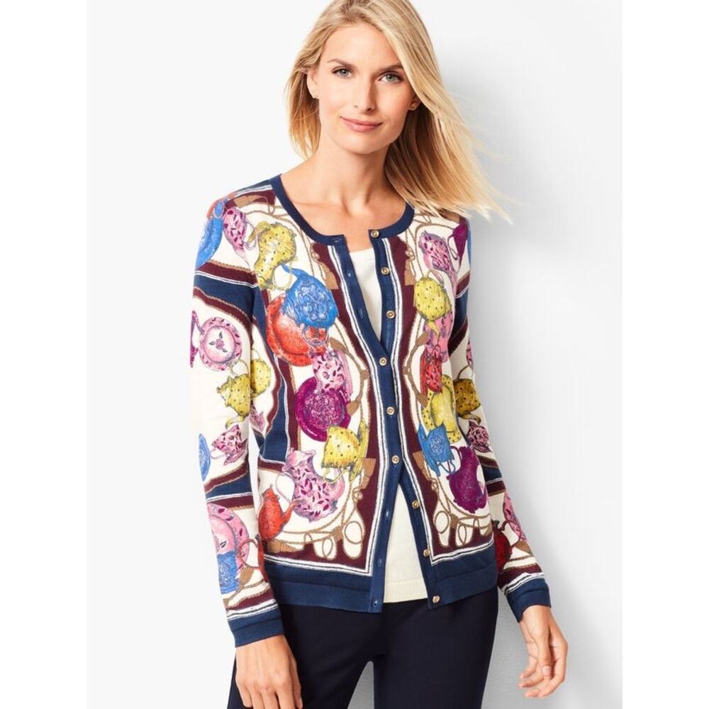 Talbots Women's Tea Party
Print Button-Front
Cardigan Sweater - Size M - Picture 10 of 10
